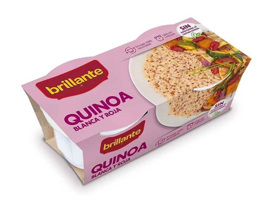 ENSALADA  MEDITERRÁNEA  ACOMPAÑADA DE CONTRAMUSLOS  DE POLLO A LA PARRILLA CON QUINOA BLANCA Y ROJA